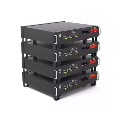 48V 10KWH LiFePO4 Stacked Batteries 200Ah With RS485 RS232 CAN Function
