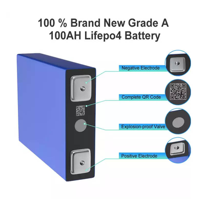 Rechargeable CATL 3.2V 100Ah LiFePO4 Lithium Prismatic Cell With Screws